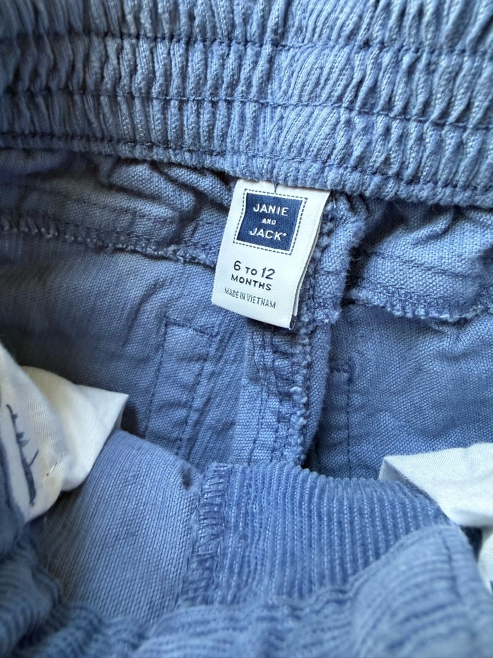 Janie and Jack Light Blue Corduroy Pants - Picture 2 of 3